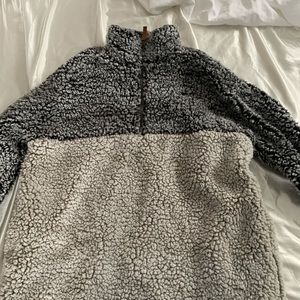 francescas quarter zip sherpa